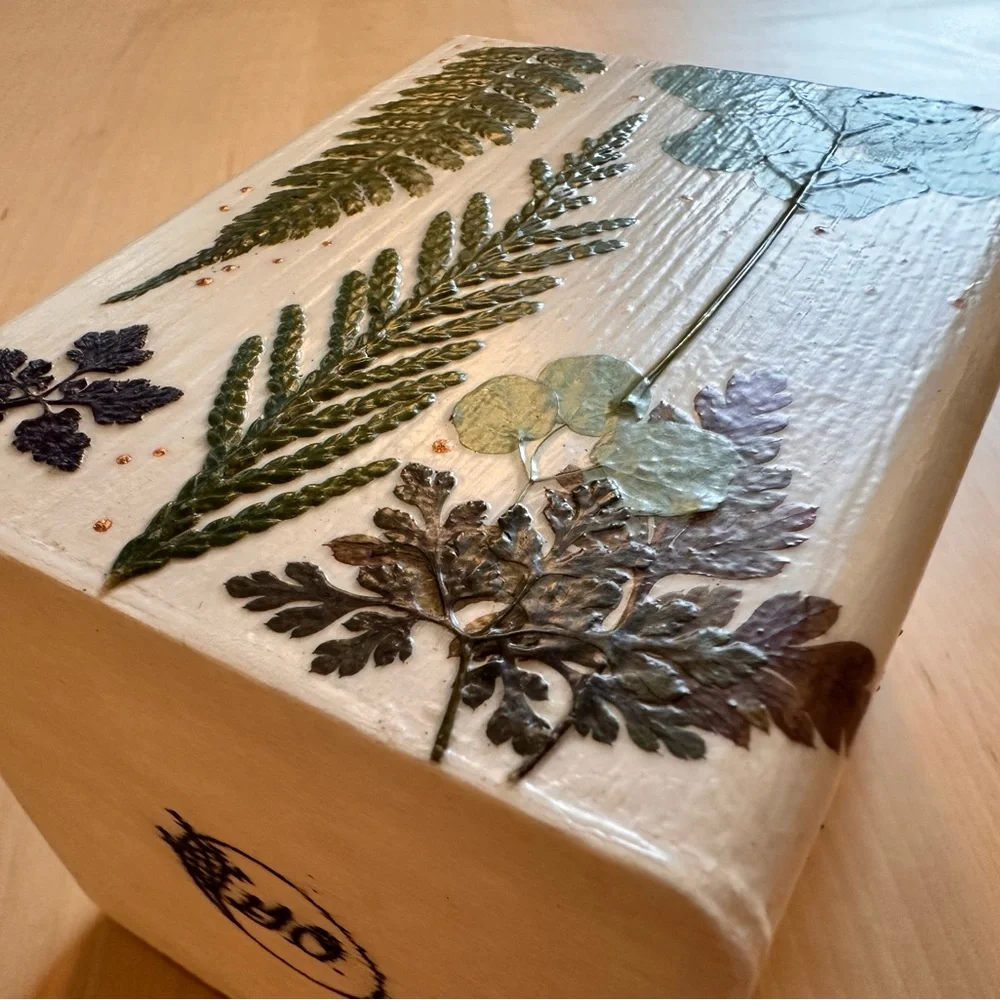 Makeup organizer - Pen Holder - real dried greenery